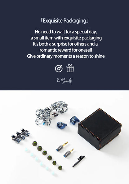 Sound Rhyme SR10 In-Ear HiFi Earphones 2DD+4BA+4PB High Quality Hifi Coil Iron 0.78mm 2Pin 2.5+3.5+4.4mm Plug Music Earphone