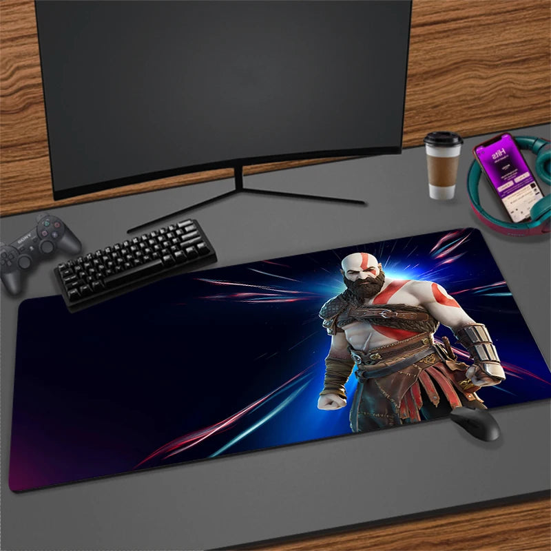 Xxl Mouse Pad God of War Gaming Accessories Keyboard Computer Desk Mat Game Big Carpet 90x40 Large Gamer Cabinet Table Mousepad
