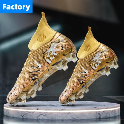 Chaussures de football professionnelles pour hommes, crampons de football, chaussures de football originales pour terrain intérieur, bottes d'entraînement sur gazon TF/FG, baskets