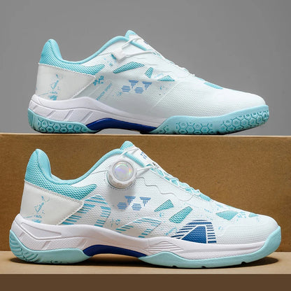 Badminton-Schuhe für Herren, Trainings- und Sportschuhe für drinnen und draußen, rutschfest, strapazierfähig, aus Mesh, atmungsaktiv, Tischtennis-Schuhe