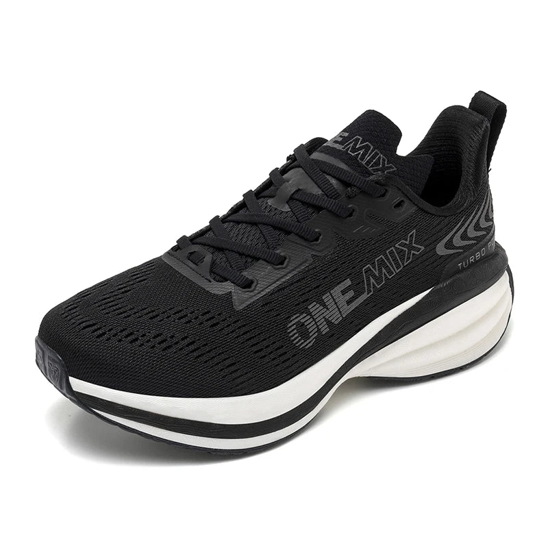 ONEMIX Men's Running Shoes Air Cushion Sneakers Breathable Mesh Outdoor Athletic Height Increase Walking Shoes Size EU 35-47