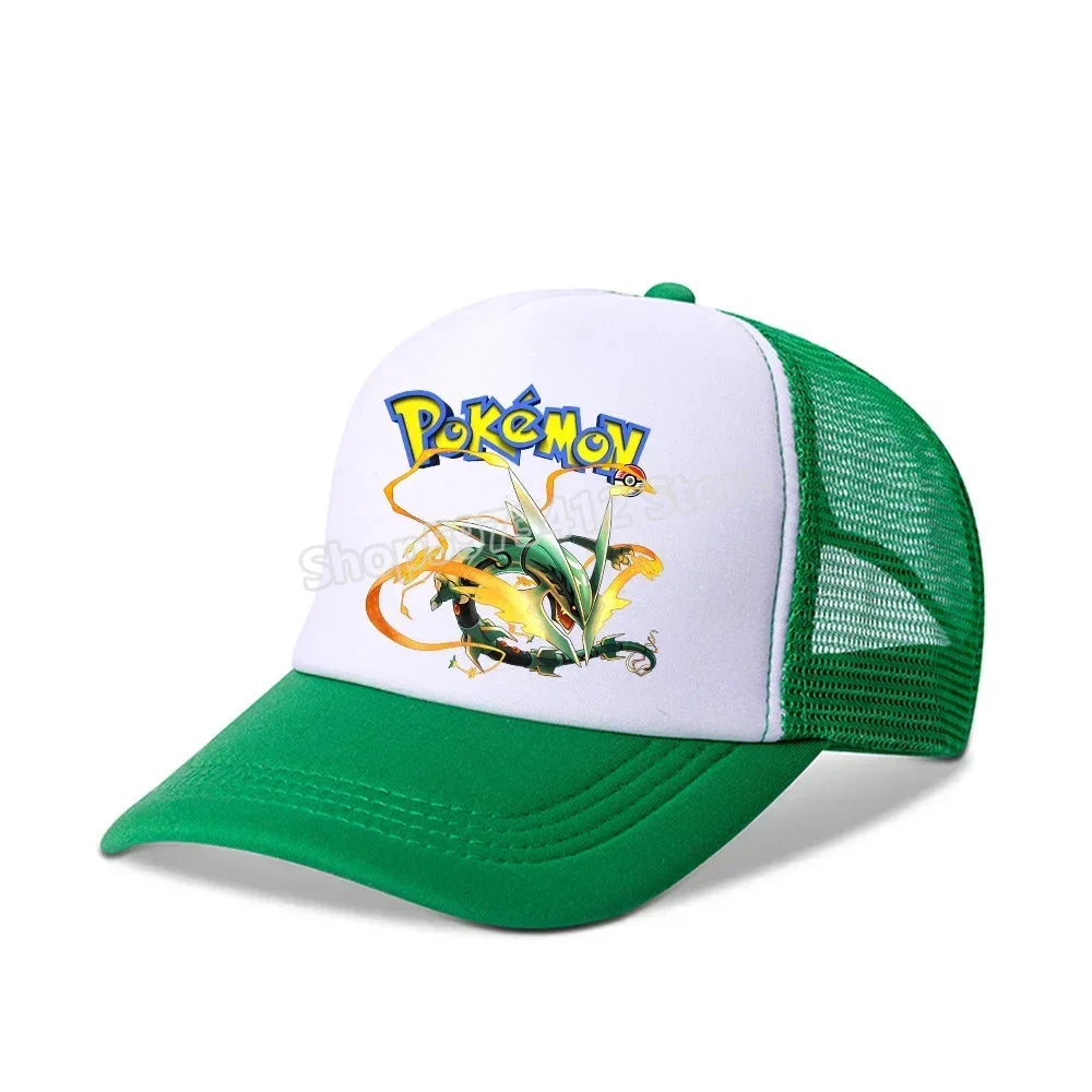 Pokemons Baseball Cap Pikachu Charizard Gengar Anime Peaked Hat Kid Adult Summer Outdoor Sport Hats Boy Casual Fashion Cap Gift