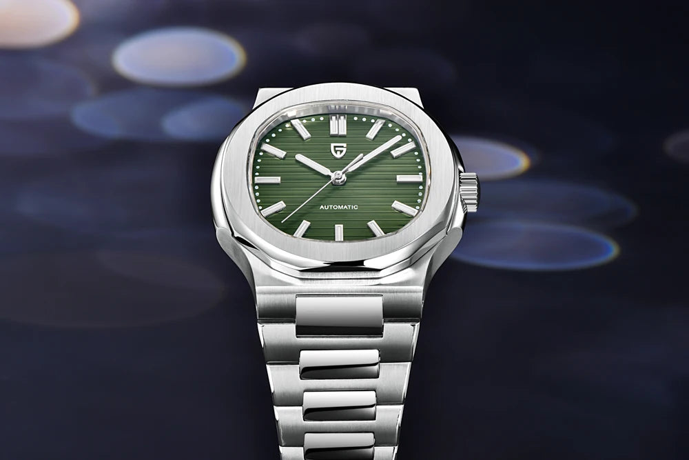 PAGANI DESIGN 2026 New Luxury Automatic Watch  Men Mechanical Wristwatch Stainless Steel Sapphire glass 40MM Barrel dial Watch