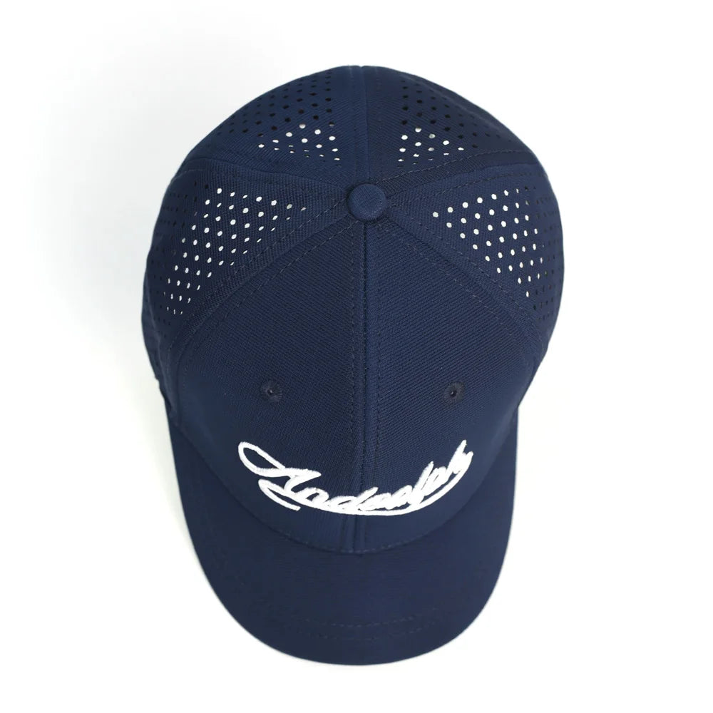 Baseballcap mit kurzem Mesh-Schirm, hinten geschlossen, für Damen und Herren, atmungsaktiv, Snapback-Cap, anliegender Dad Hat, verstellbar, einfarbig, im Trucker-Stil