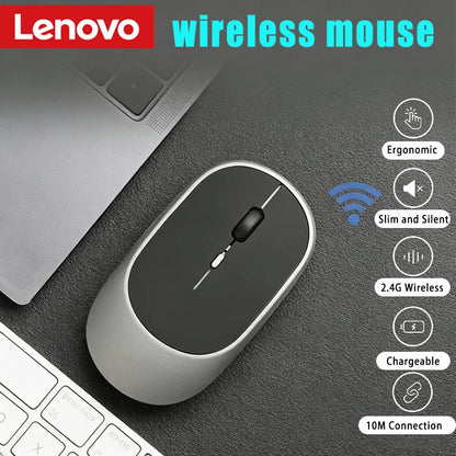 Lenovo trådløs mus USB genopladelig ergonomisk justerbar DPI kontor lydløs 2.4G Bluetooth optisk elektrisk mus gaming kontor