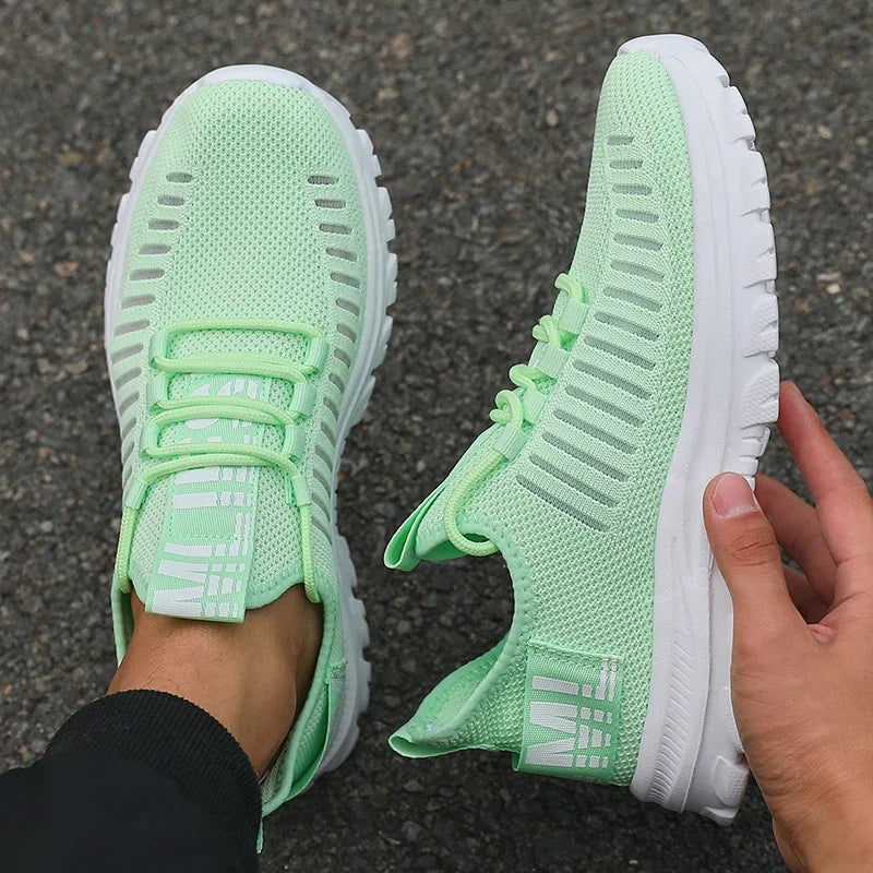 Non-slip Men's Summer Sneakers Comfortable Breathable Couple Running Shoes Women Tenis Sports Shoe White Walking Man Sneakers