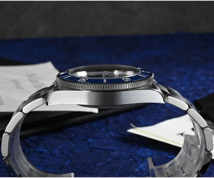 San Martin 40mm Stainless Steel Classic Men Diver Watch Japan NH35 Automatic Mechanical Sapphire Waterproof 300m SN0111
