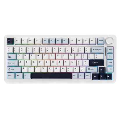EPOMAKER EA75 75% US QWERTY Layout Hot-Swap Gasket-Mounted Wired/2.4GHz/Bluetooth Wireless Mechanical Keyboard RGB Backlight