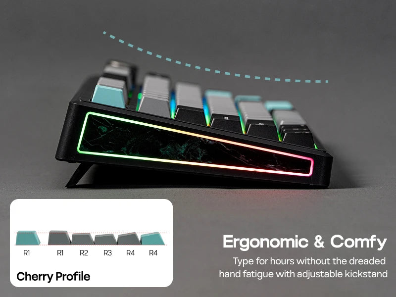 EPOMAKER TH80 V2 75% ANSI US Layout Gasket Tri-mode Wireless Mechanical Gaming Keyboard with 8000mAh Battey & RGB Backlight