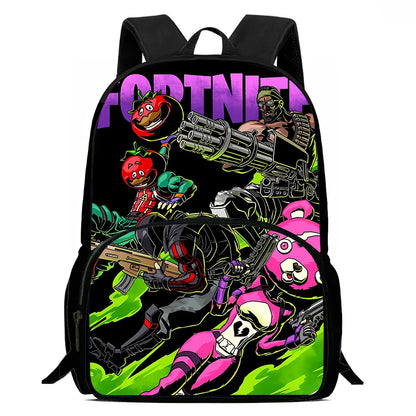 Hot Game Design Child Backpacks Lunch Bag Pencil Case Pupil Large Capacity School Bags For Boy Girl Best Gift F-FortniteS