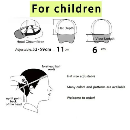 Dragon Ball Goku Peaked Cap Cartoon Pattern Baseball Caps Kawaii Anime Summer Breathable Mesh Hat Parent-child Hats Peacoat Gift