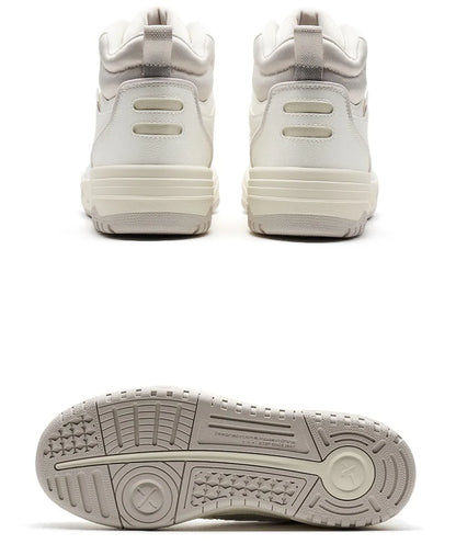 Xtep Skateboarding Shoes Men Wear-Resistant Comfortable Fashion Sport Shoes Shock Absorption High Top Sneakers 877419310024