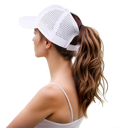 Casquettes pour femmes à queue de cheval, casquettes de baseball d'été à séchage rapide pour adolescentes, chapeaux de soleil, chapeaux de sport décontractés en maille, chapeaux d'été pour femmes, pour les activités de plein air et les voyages