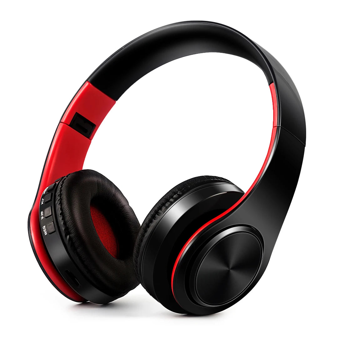 CATASSU Gold Bluetooth Wireless Headphones with Microphone, Stereo Headset, Bluetooth 5.3 Earphones, 40mm HiFi Sound, Foldable Headphones for Android & iOS