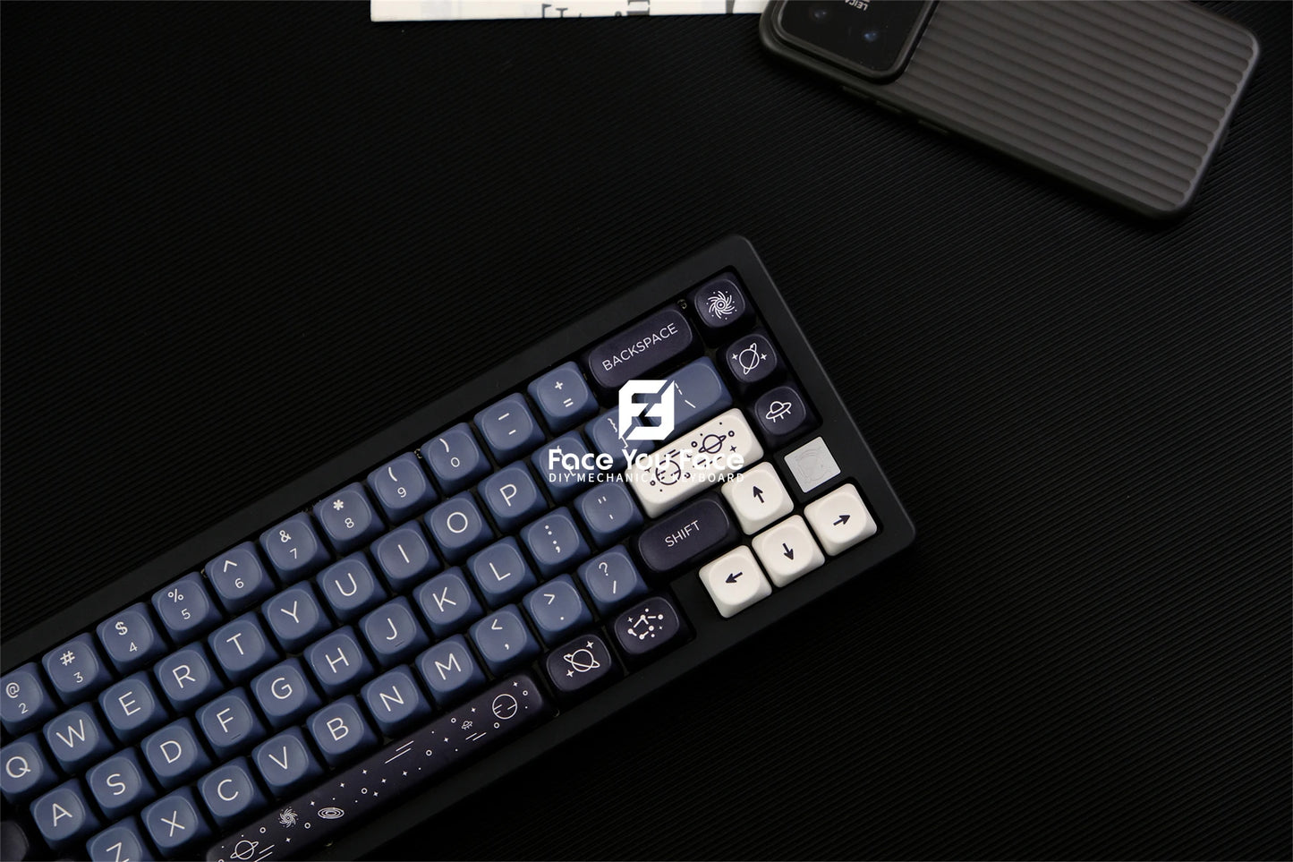 Galaxy Theme Key Cap 129 Keys GMK MOA Profile DYE-SUB PBT Keycap with 1.75U 2U Shift for MX Switch Mechanical Keyboard