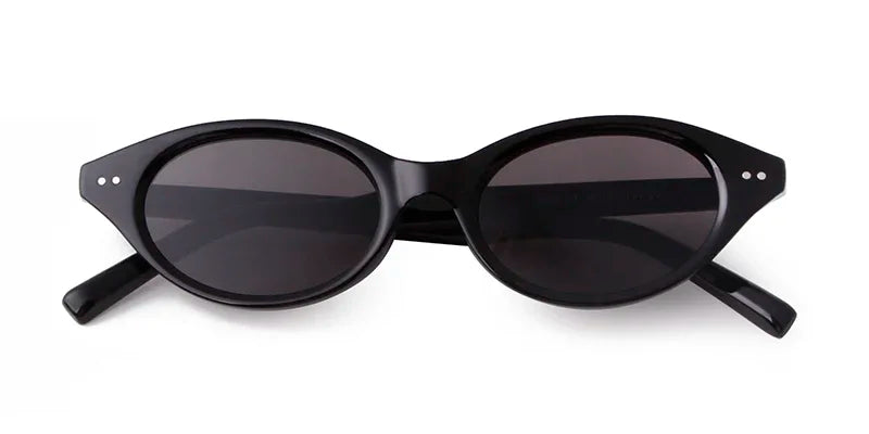 Trend Tortoise Shell Cat Eye Sunglasses 2025 Women Men Brand Designer Sun Glasses Cateye Rivets Narrow Frame Shades Female UV400