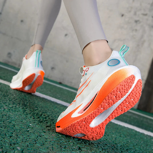 2025 Men's And Women's Carbon Board Running Shoes Professional Marathon, Lightweight Rebound Cushioning Breathable Sports Shoes