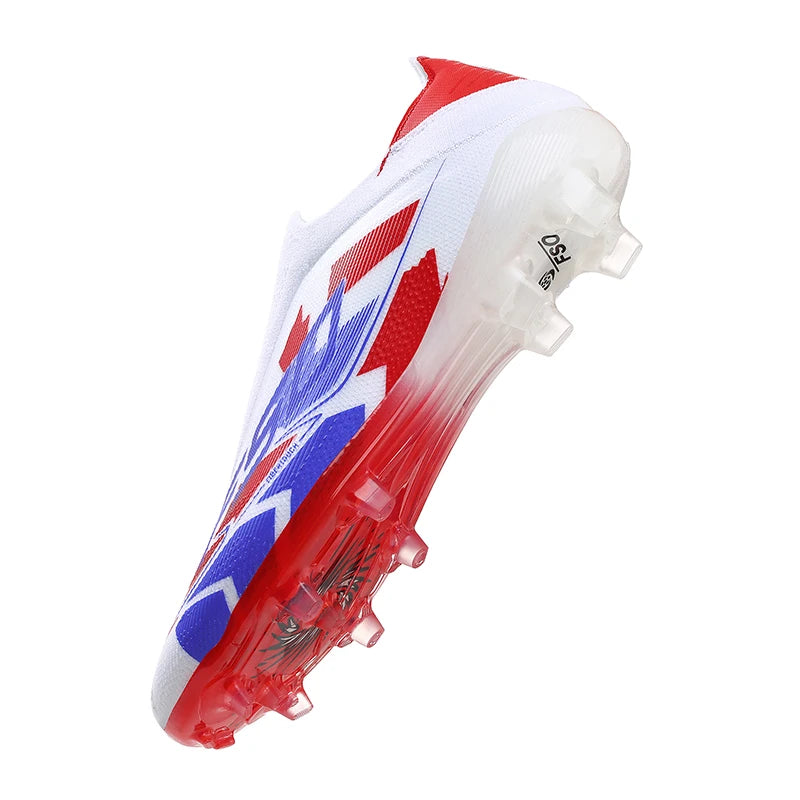 Chaussures de football sans lacets F50 de haute qualité pour hommes, crampons de football FG pour garçons, chaussures de football antidérapantes pour l'entraînement sur gazon, tailles 35-45