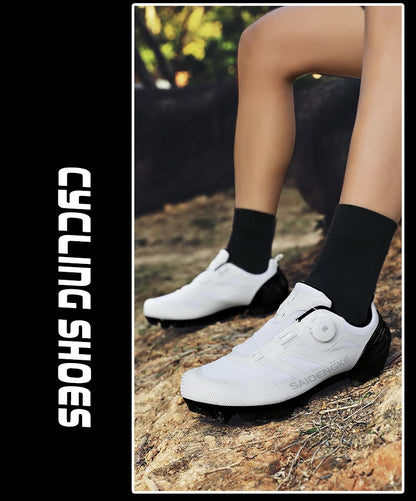 Nouvelles chaussures de cyclisme unisexes, professionnelles, légères, luxueuses, originales, pour route, VTT, course, vélo de mode, vélo de ville, sports de rue