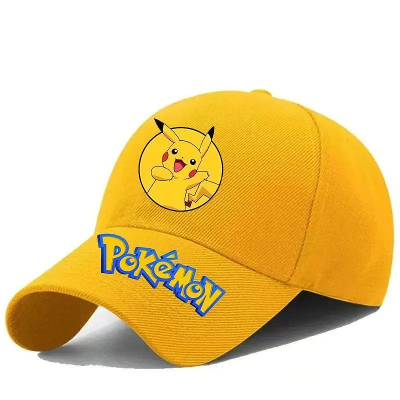 Gengar Pikachu Pokemon Printed Duckbill Hat Adjustable Baseball Cap for Anime Fans Cosplay Lovers Travel Sports Casual Wear
