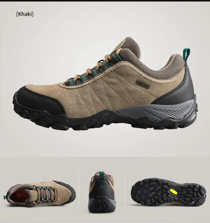 HUMTTO Hiking Shoes Men's Luxury Designer Winter Climbing Trekking Sneakers Leather Outdoor Sports Work Shoes 110282A