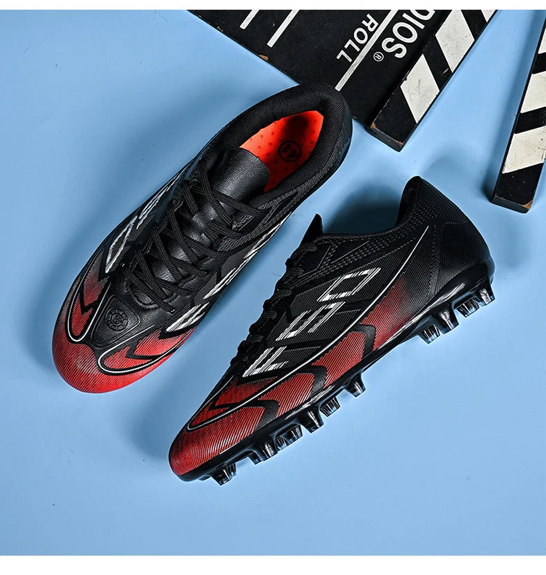 Nouvelles chaussures de football pour hommes, chaussures de futsal à cheville haute, respirantes, antidérapantes, de haute qualité, ultralégères, chaussures de sport, chaussures de match en plein air