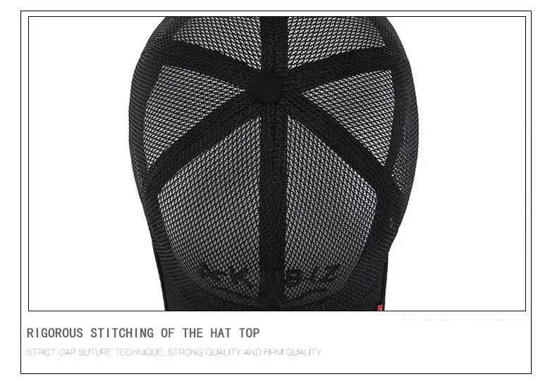 Summer Hats For Men And Women Mesh Baseball Caps Fashion Embroidered Visor Hat Outdoor Embroidered Letter Sun Protection Hat