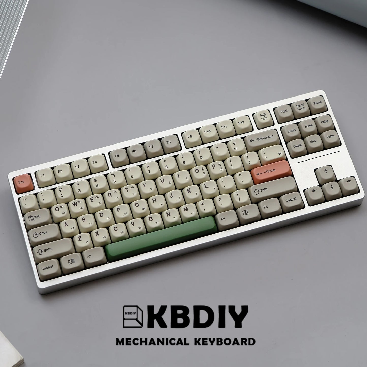 KBDiy KOA Profile Keycap GMK Style Retro 9009 Theme PBT Keycaps For Mechanical Keyboard Gaming KIT Korean 139 Keys ISO Key Cap