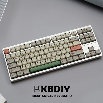 KBDiy KOA Profile Keycap GMK Style Retro 9009 Theme PBT Keycaps For Mechanical Keyboard Gaming KIT Korean 139 Keys ISO Key Cap