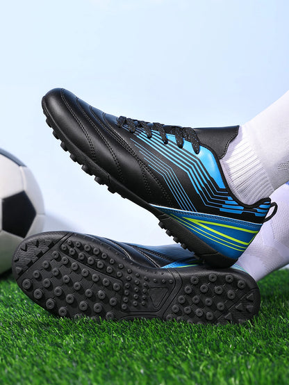 Crampons de Football unisexes pour jeunes, chaussures de Football légères TF pour les matchs d'entraînement, poignée améliorée, confort, conception Durable