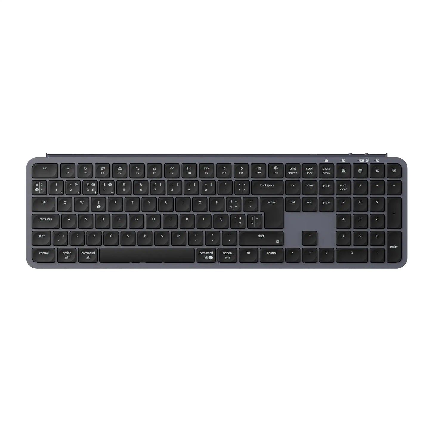 Keychron B6 Pro ISO Layout Ultra-Slim Wireless Keyboard Full Size Portable Lightweight 2.4GHz & Bluetooth Connections