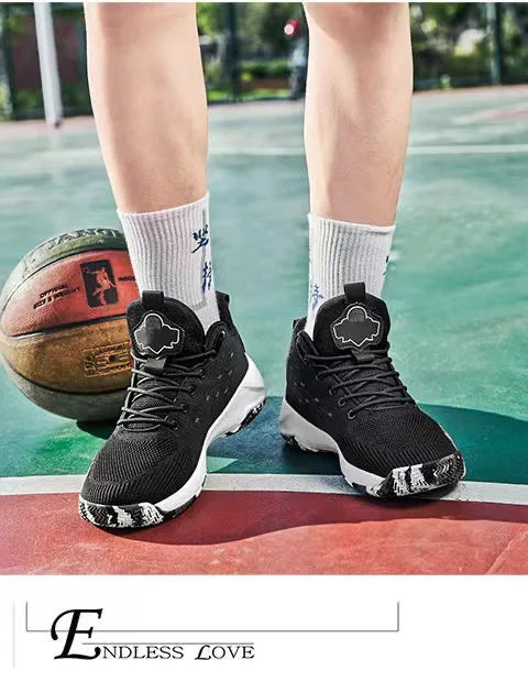 Men Basketball Shoes Breathable Cushioning Non-Slip Wearable High Quality Sports Shoes Gym Training Athletic Basketball Sneaker