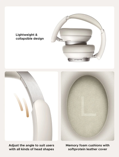 UGREEN Studio Pro 48dB ANC Wireless Headphones – Bluetooth 6.0 Hi-Res LDAC Over-Ear Headphones with 120H Playtime