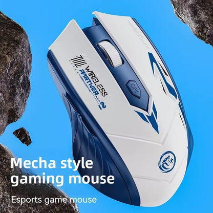 Wireless Gaming Mouse Bluetooth 5.4 Dual-Mode Rechargeable Mouse, 2.4G Wireless Gaming Mouse with 1600 DPI Ergonomic Design for PC, Laptop & Office