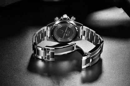 Orologio da uomo PAGANI DESIGN – Modello con quadranti colorati, orologio da polso al quarzo di lusso, cronografo dotato di un movimento