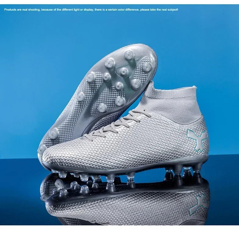 Chaussures de football pour hommes, modèle original, résistantes, pour terrain gazonné, crampons, antidérapantes, de haute qualité, confortables, chaussures de football pour activités de plein air.