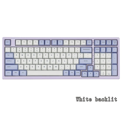 HEXGEARS M2 Mechanical Keyboard 87key Hot Swap PBT Gasket Structure White Backlit Macro Defined Gaming Mechanical Keyboard