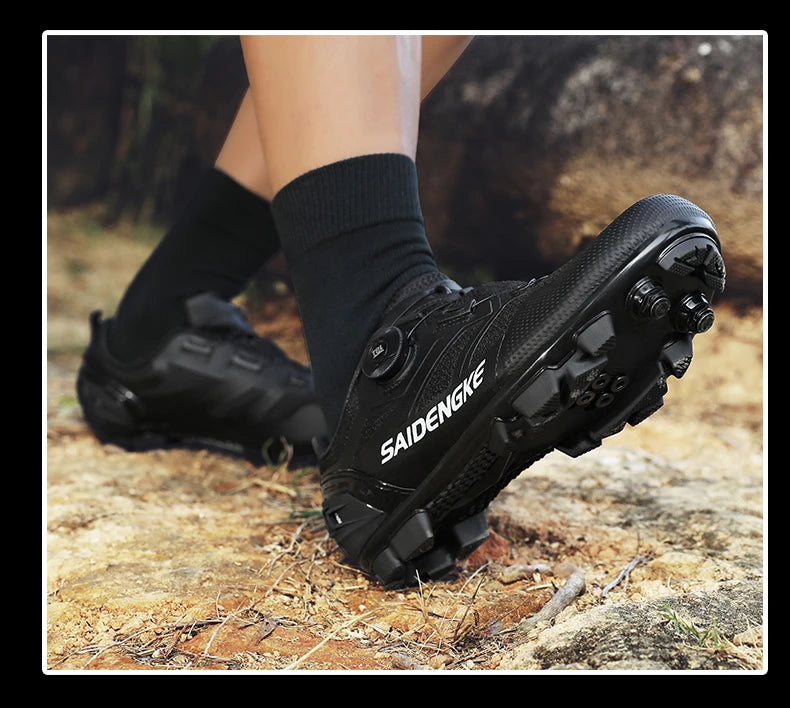 Nouvelles chaussures de cyclisme unisexes, professionnelles, légères, luxueuses, originales, pour route, VTT, course, vélo de mode, vélo de ville, sports de rue