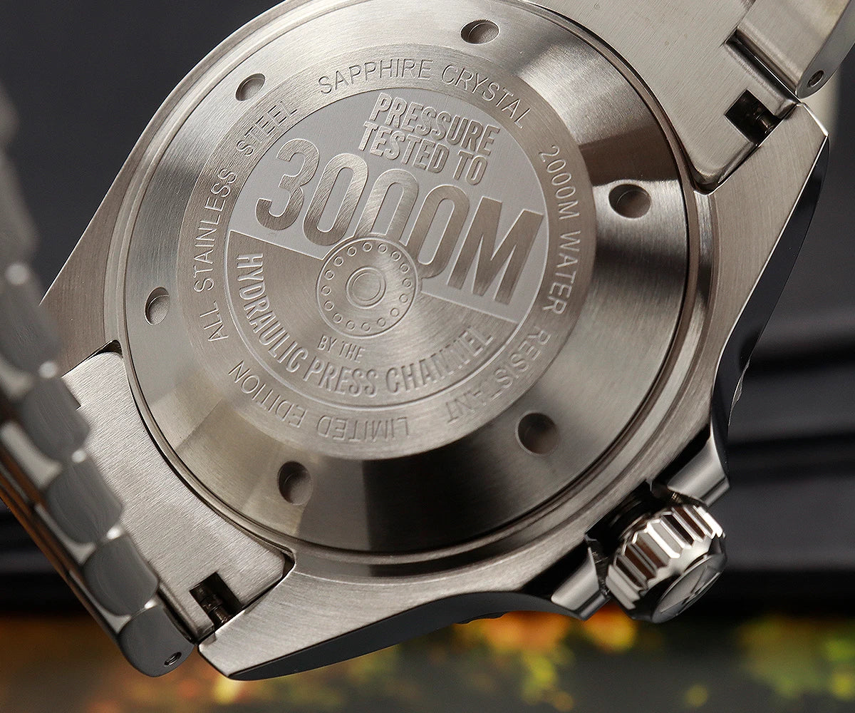 Cronos Automatic Diving Watch Stainless Steel 2000Meters Water Resistance Professional Diver PT5000 SW200 Miyota9015 90S5 L6027M