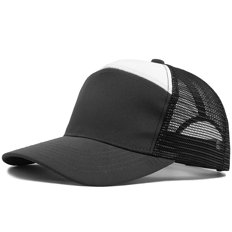 Letní 7panelová baseballová čepice, módní hiphopové síťované čepice, pánské truckerské čepice, kšiltovky, hardtop, snapback, dámské, unisex, cool, nová značka