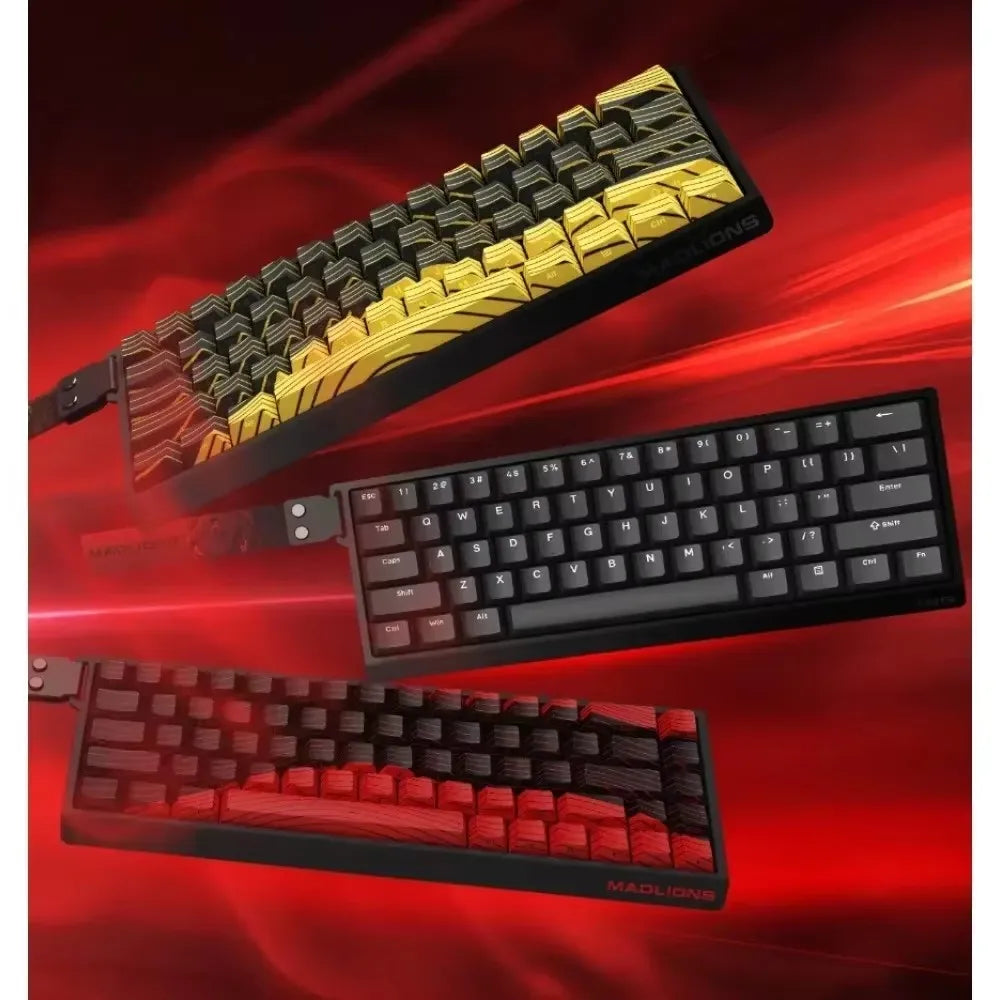 MADLIONS MAD 60/68HE Gaming Magnetic Switch Keyboard, Wired Mechanical Gaming Keyboard with 8K Polling Rate, Rapid Trigger, Hot Swappable RGB 61/68 Keys
