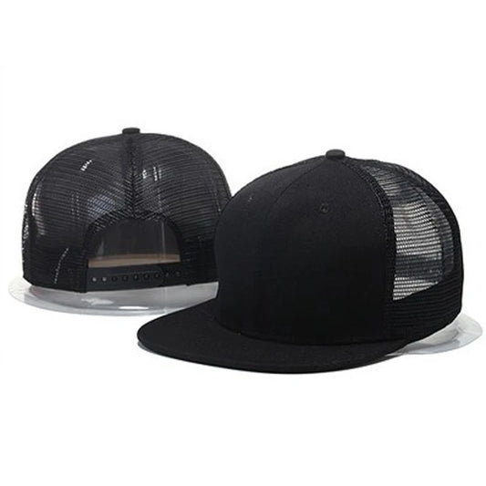 2025 Simple Fashionable New Flat Edge Mesh Hat Outdoor Leisure Sports Sunshade Baseball Hat Daily Commuter Decoration HipHop Hat