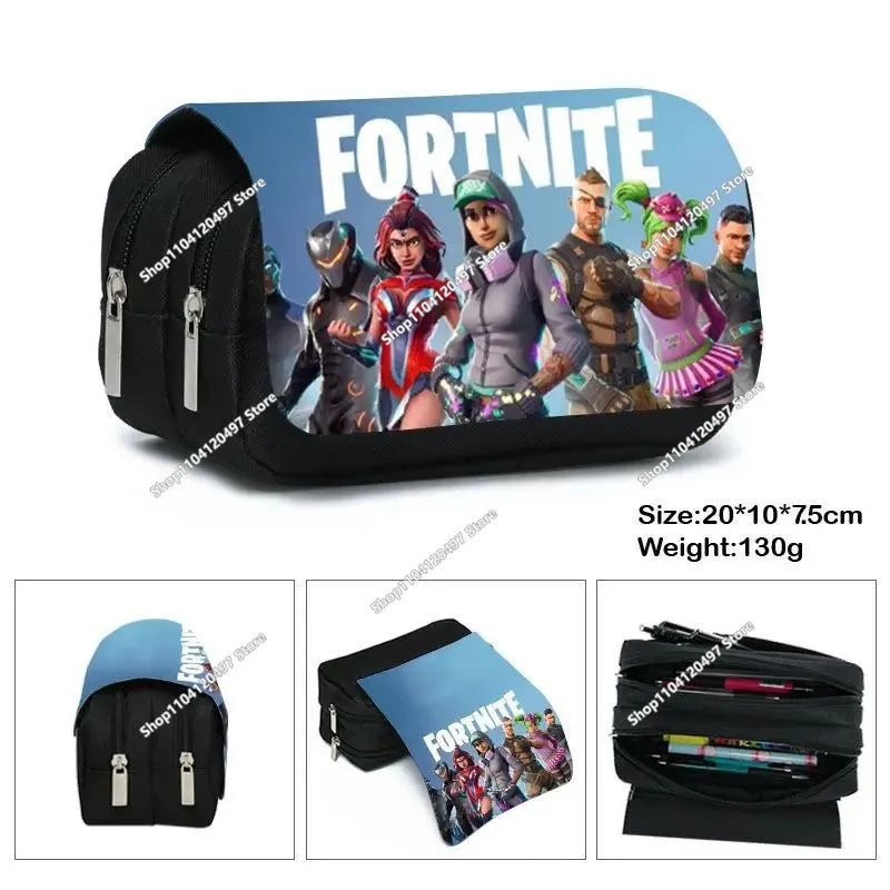 New Fortnite Pencil Case Cartoon Figure Printed Pencil Bags Cute Pencil Cases Boys School Supplies Children Birthday Gifts