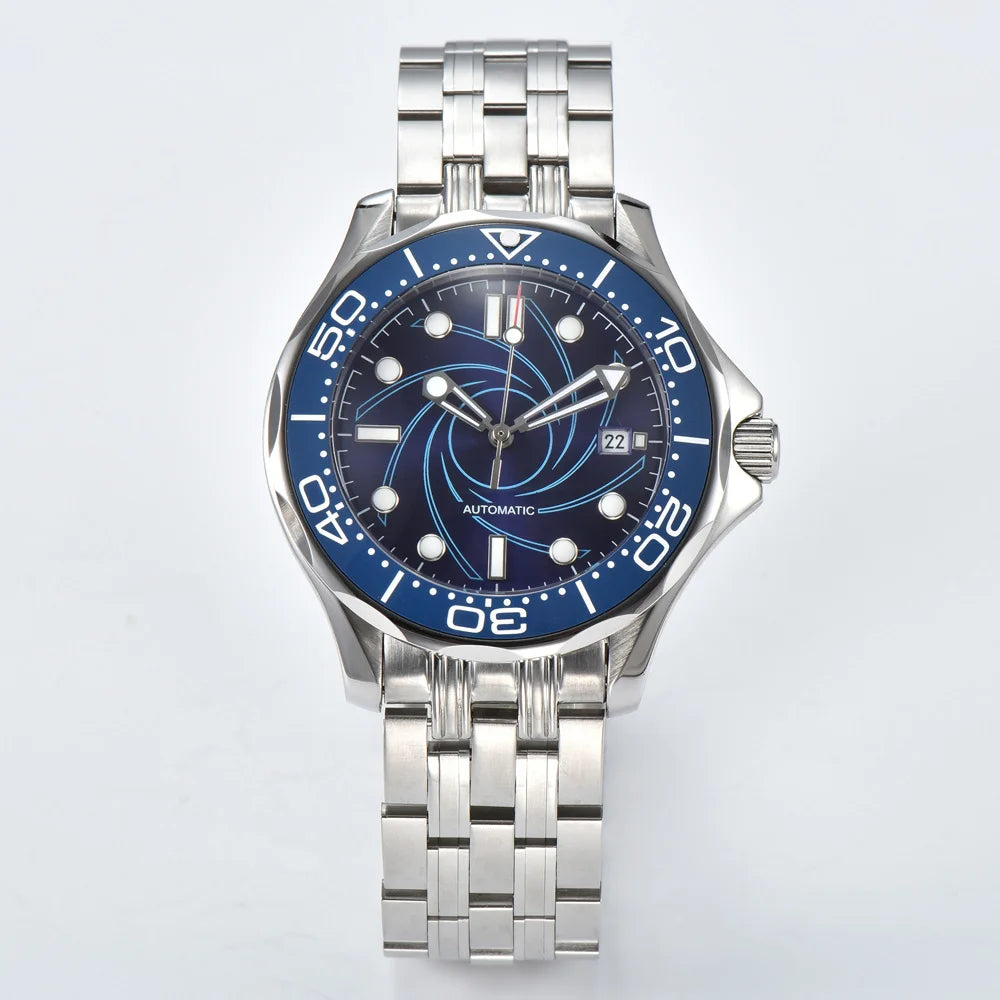 Men's Automatic Mechanical Watch 41mm Stainless Steel Waterproof Case Ceramic Bezel Men's Fashion Business Watch