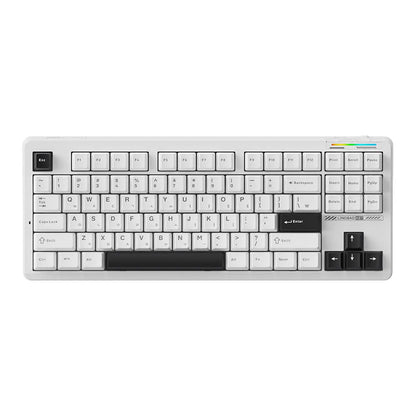 AULA×LINGBAO K87 Wireless Keyboard Korean Letters Gasket-Mounted PBT Keycaps Macro Software LEOBOG Switch