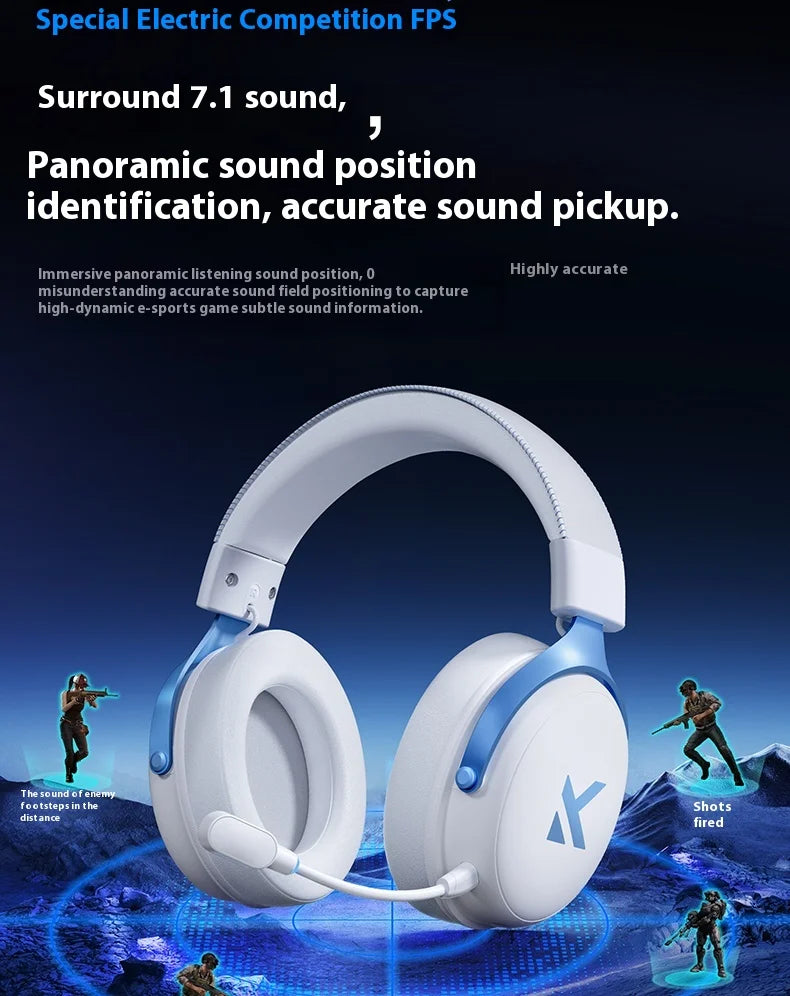 MCHOSE V9 Pro Wireless Gaming Headset – Bluetooth Noise Cancelling Headphones with Microphone, Low Latency Audio & Deep Dynamic Sound