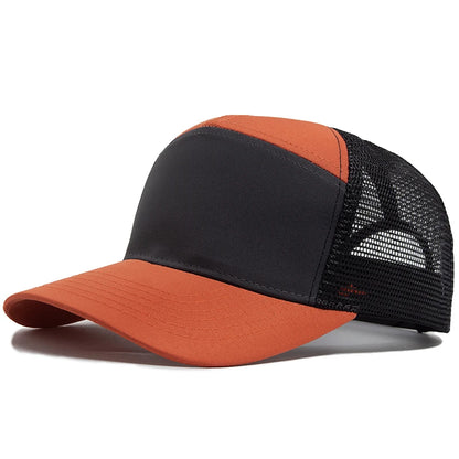 Letní 7panelová baseballová čepice, módní hiphopové síťované čepice, pánské truckerské čepice, kšiltovky, hardtop, snapback, dámské, unisex, cool, nová značka