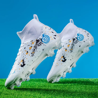 Nouvelles chaussures de football professionnelles pour hommes, chaussures de football antidérapantes, unisexes, respirantes, chaussures de futsal, nouvelles chaussures à crampons, livraison directe, ultralégères