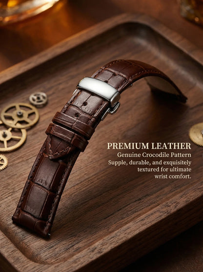 aesop Men's Watch Automatic Movement Mechanical Tourbillon Watch Skeleton Design Stainless Steel Case Waterproof Men's Watch 202