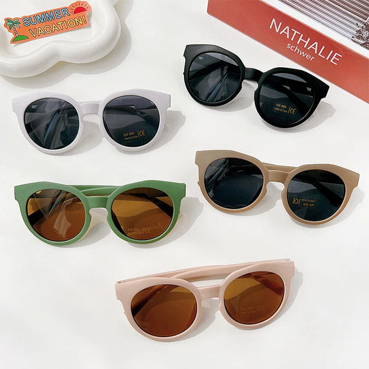2026 Kids Personality Classic Outdoor Sun Protection Sunglasses Boys Girls Colors Protect Eyes Baby UV400 Sunglasses Children